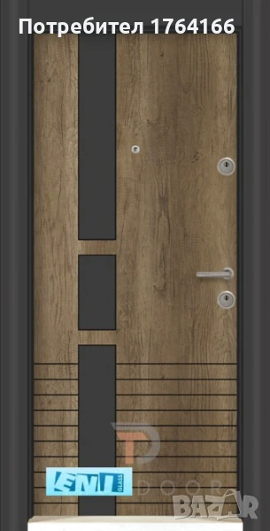 Блиндирана Турска Входна врата в цвят светъл отантик, снимка 1