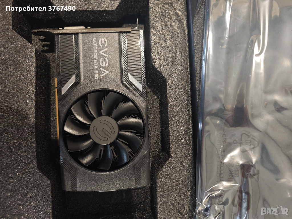 EVGA GeForce GTX 1060 3GB – 1 вентилатор, отлично състояние, снимка 1