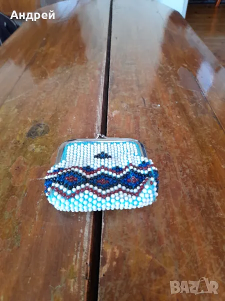 Старо мънистено портмоне #7, снимка 1