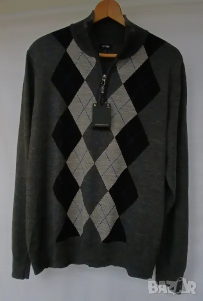 Стилен мъжки вълнен блузон., снимка 1