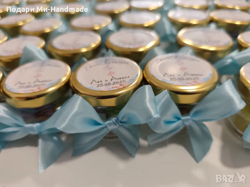 Подаръци за гости-бурканчета с бонбонки , снимка 1