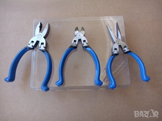 CORNWELL 3 БРОЯ КАЧЕСТВЕНИ ЗАКАЛЕНИ КЛЕЩИ С ВЪРТЯЩИ СЕ ГЛАВИ, снимка 1