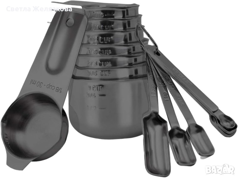 Комплект метални мерителни лъжици, 14 части, снимка 1
