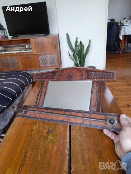 Старинно огледало,пешкирник #2, снимка 1