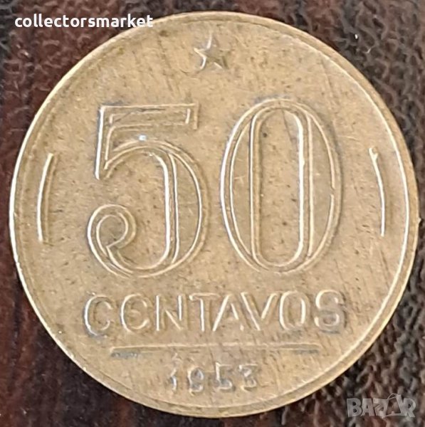 50 центаво 1953, Бразилия, снимка 1