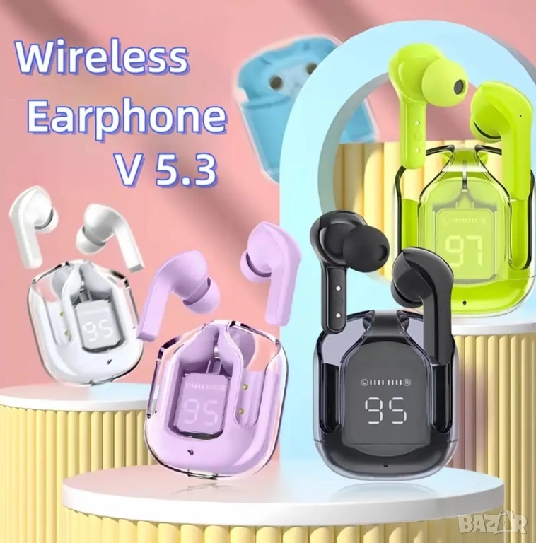 Безжични слушалки с микрофон, Hi-Fi звук, снимка 1