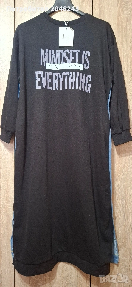 Рокля гръб Деним , снимка 1