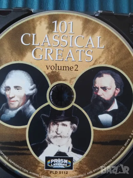 101 Classical Greats. Volume 2 - оригинален диск музика, снимка 1