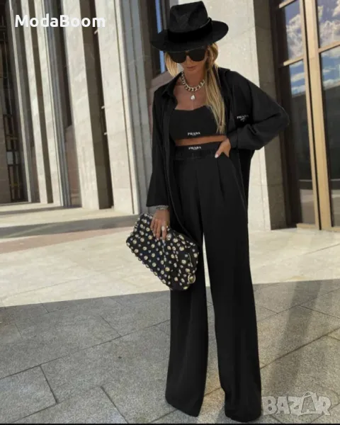 Дамски черен комплект-3части VL59s, снимка 1