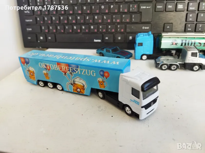 Малки камиончета мачбокс зелена 15 лв,бус фолксваген 9 лв липса на стъклот н , ,скания ,ман и др., снимка 1