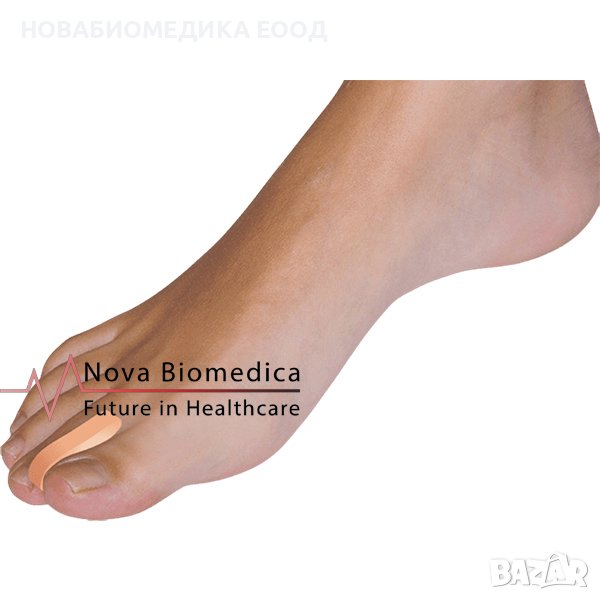 Силиконов разделител за пръсти полумесец, снимка 1