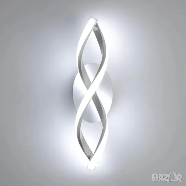 LED Стенна лампа 16W Студена бяла светлина 6500K, снимка 1