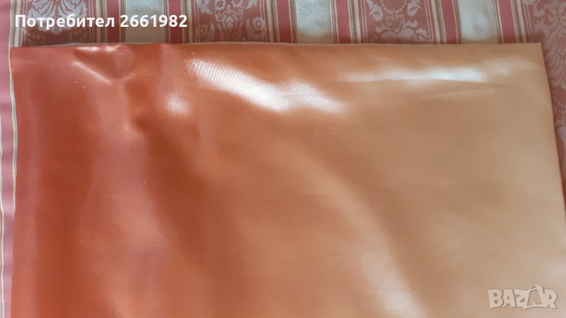 Луксозна сатенена оранжева калъфка, снимка 1