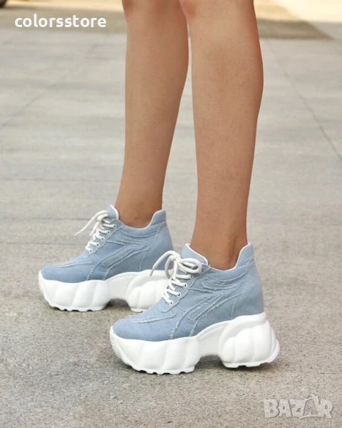 Кецове на платформа - деним - PA90

, снимка 1