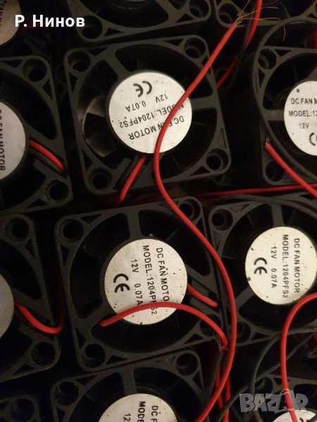SUNON  Вентилатор 40x40x20мм, 5000 оборота в минута, с два съчмени лагера 12 волта, снимка 1