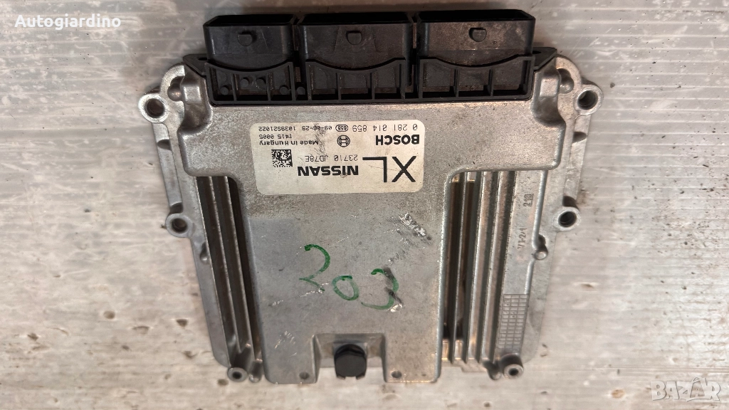 Компютър за двигател / ECU / Моторен компютър за Nissan Qashqai - 0281014859 /  23710JD78E, снимка 1