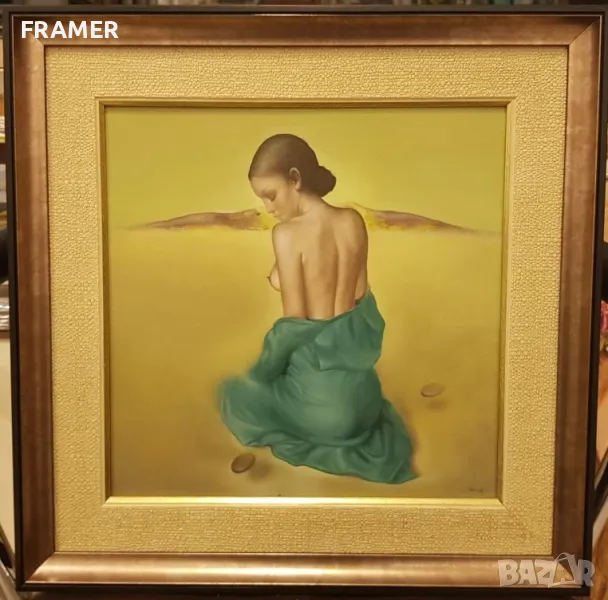 Димитър Войнов – син Муза Авторска техника с маслени бои , снимка 1