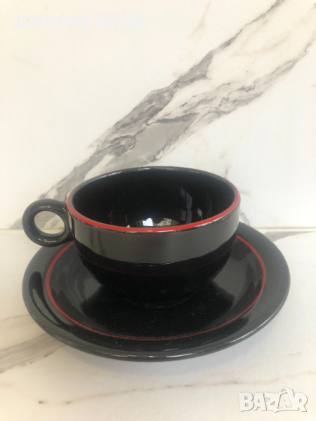 Комплект керамични чаши за чай - 6 броя, снимка 1