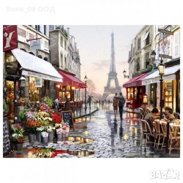 Голяма картина-канава "Есен в Париж"-2 размера, снимка 1