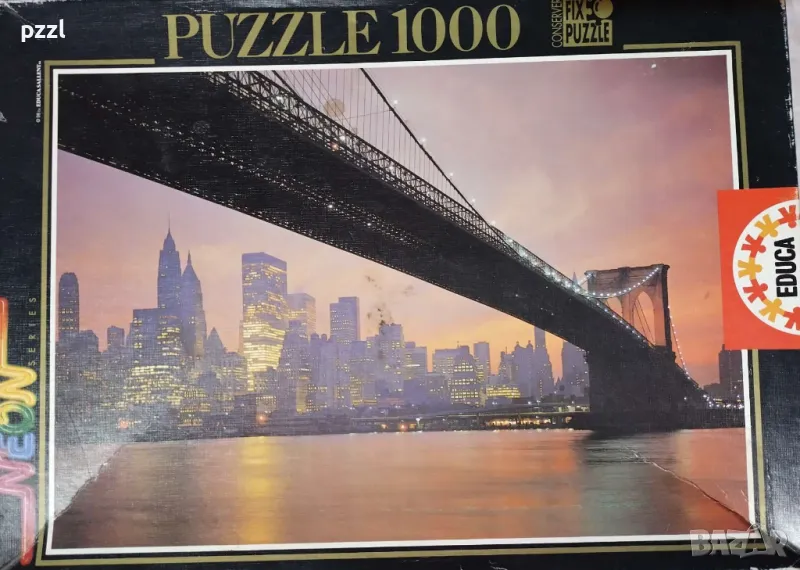 Пъзел "The Brooklyn Bridge" New York Educa 1000 части, снимка 1