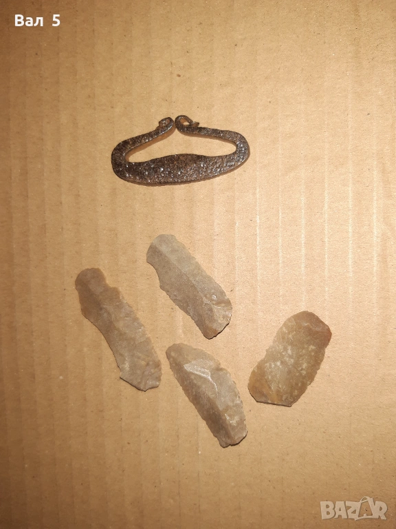 Стар автентичен чакмак с кремъци , огниво, снимка 1