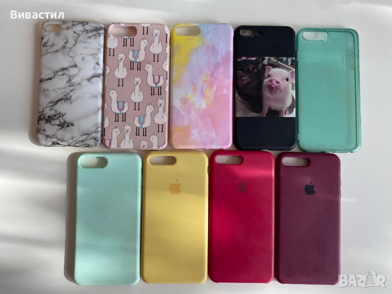 10 броя Калъфчета Протектори,кейс,калъфчета за Айфон 7 плюс Iphone 7 ...
