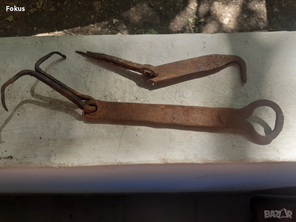 Стари ковани резета резе мандало за врата порта, снимка 1