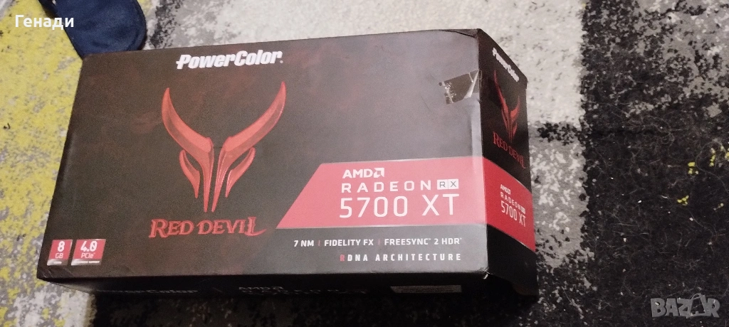 НОВА Radeon RX 5700 XT 8GB Powercolor Red Devil , снимка 1