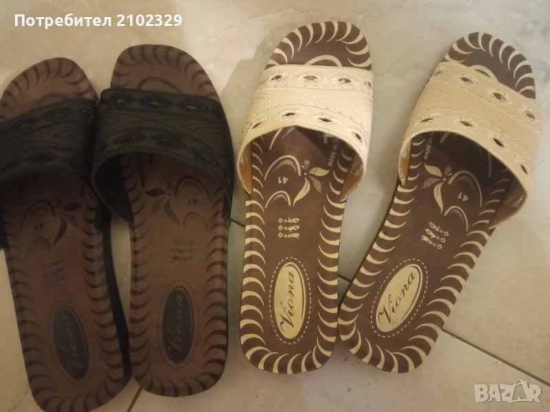 Чисто нови чехли 41н. 2бр., снимка 1