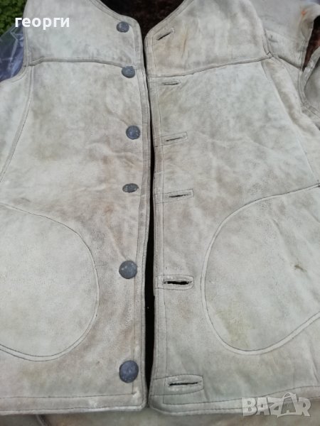 Старо военно елече от агнешка кожа, снимка 1