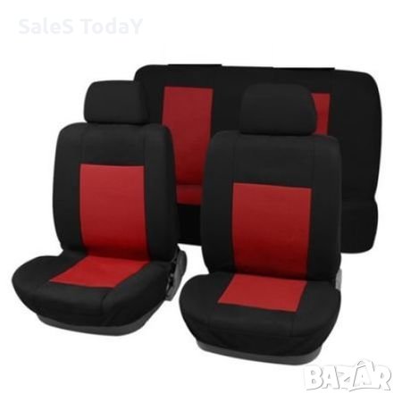 Комплект калъфи за седалки за кола  ECОNOMIC Тапицерия за кола предни +задни седалки 6 части, снимка 1