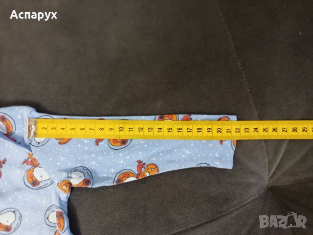 Бебешко памучно боди с дълъг ръкав марка LUPILU за деца 0-3 месеца, снимка 5 - Бодита за бебе - 43244219