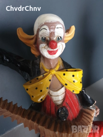 GILDE статуетки резин 29см-2кг/2бр колекционерска немска фигура на клоун, снимка 6 - Статуетки - 48319627