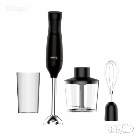 Ръчен пасатор 3 в 1 Rosberg R51112OSC, 350W, Метален накрайник, купа 0.7л., Приставка за разбиване, снимка 3 - Чопъри и пасатори - 53535473