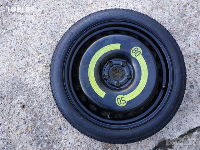 Оригинална резервна гума с джанта(патерица) 19''цола-5х112мм за Фолксваген, Ауди, Сеат, Шкода, снимка 1 - Гуми и джанти - 24830401