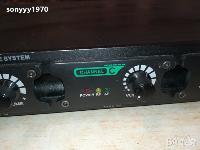 FAME MSW-4/1 UHF MODULE 4-CHANELL WIRELESS MICROPHONE SYSTEM-ВНОС GERMANY LK1EWC1211231032, снимка 4 - Ресийвъри, усилватели, смесителни пултове - 42956546