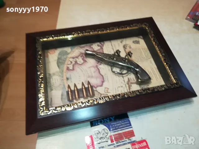 КАРТИНА СЪС СТЪКЛО И ПИЩОВ ВЪТРЕ 3103251855, снимка 13 - Антикварни и старинни предмети - 49714056