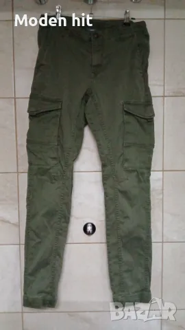 Jack&Jones зелен комбат панталон за момче размер до 158 см. /12-13 г./