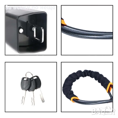Заключващо устройство за волан PA1205 – Двойна фиксация към предпазен колан, защита против кражба, снимка 5 - Аксесоари и консумативи - 52335810