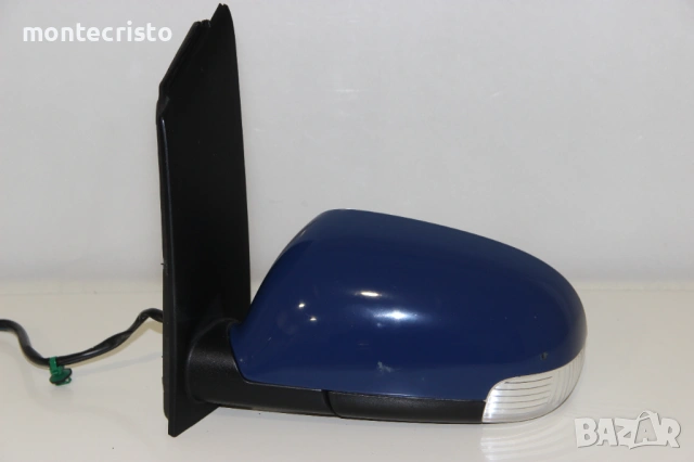 Ляво електрическо огледало VW Touran (2003-2010г.) 6 пина / Син Синьо, снимка 4 - Части - 53028120
