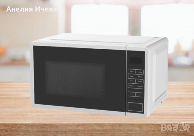 Микровълнова фурна, 700W, 20л., 5 степени на мощност, LED дисплей, Бял