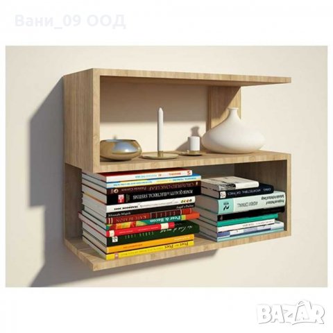 Красива S-образна стенна етажерка, снимка 2 - Етажерки - 32609836