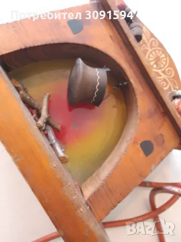 Етно българска лампа тип камина , снимка 2 - Антикварни и старинни предмети - 47893309