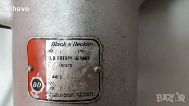 Перфоратор Black & Decker Rotary Hammer 719-A, снимка 4 - Перфоратори - 28963154