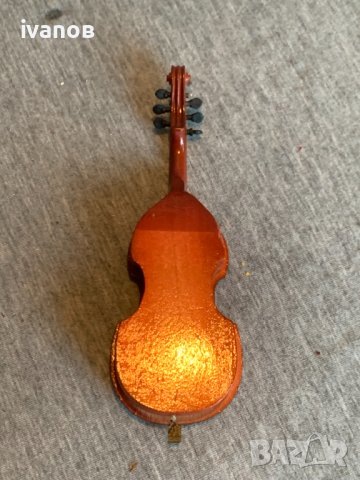  Мини модел на цигулка, снимка 4 - Антикварни и старинни предмети - 43919020
