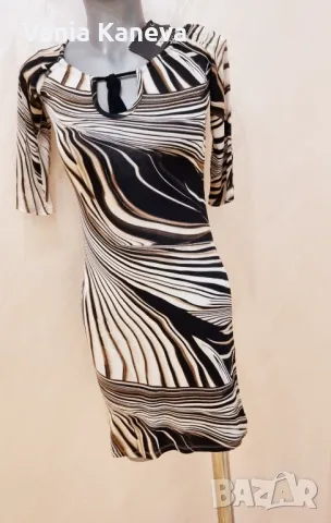 Елегантна рокля  в  розово. Състои се от две части Памучна подплата  и Лек разкошен, снимка 2 - Рокли - 45380838