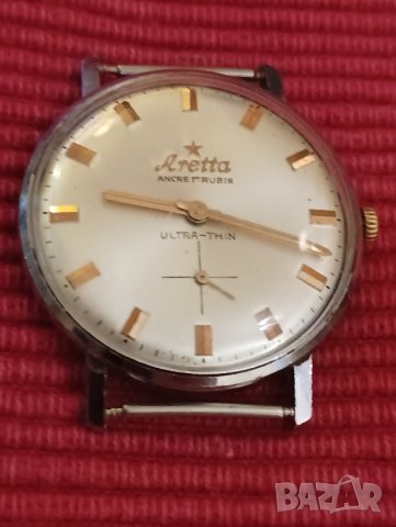 Стар мъжки часовник Aretta, Швейцария. , снимка 3 - Мъжки - 43732577