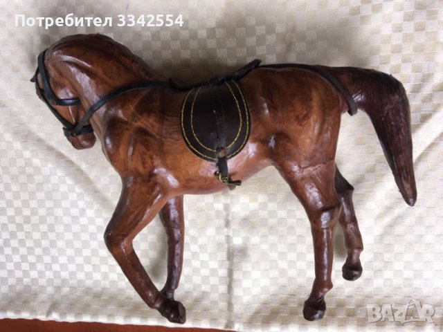 КОН СУВЕНИР ПРЕСОВАНА КОЖА БЕЗ ЗАБЕЛЕЖКИ, снимка 6 - Статуетки - 37888161