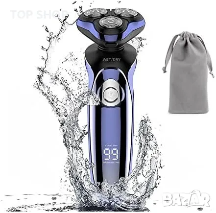 Нова Електрическа самобръсначка за мъже/Водоустойчиви мокри и сухи ротации/USB, снимка 2 - Електрически самобръсначки - 49892881