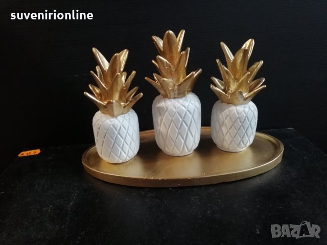 Декоративен комплект ананас, снимка 5 - Декорация за дома - 35421820
